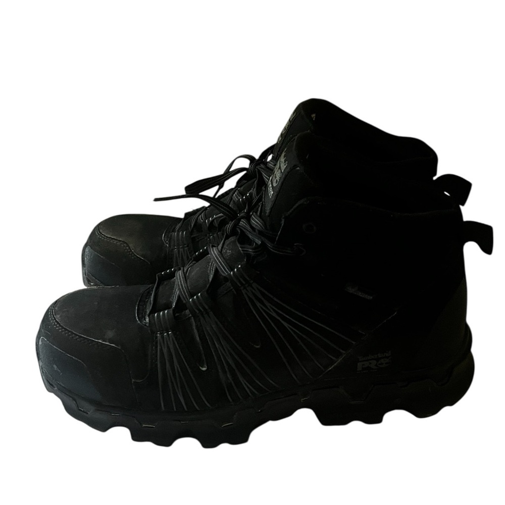 Timberland Pro Black Safety Steel Toe Shoes Sz 10.5W